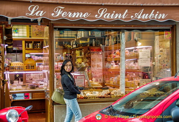 La Ferme Saint Aubin, a well stocked cheese shop at 76 Rue Saint-Louis en l'Île